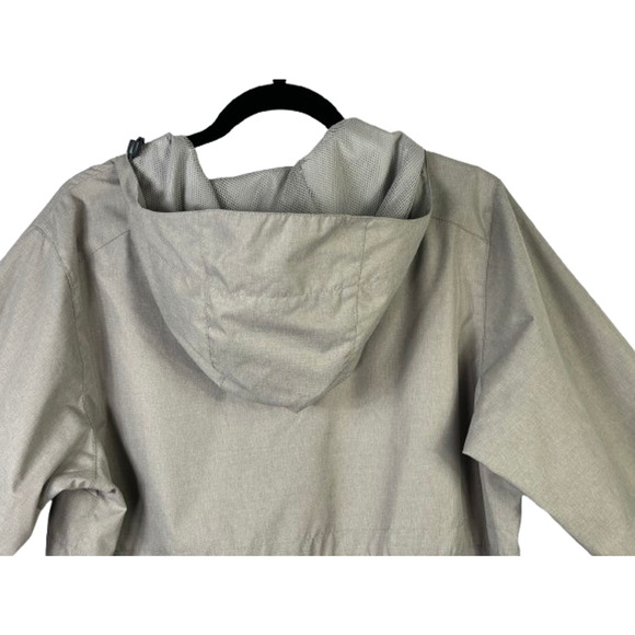 Columbia Womens Large Abbotsville Windbreaker Lightweight Hooded Jacket Gray - Picture 6 of 16